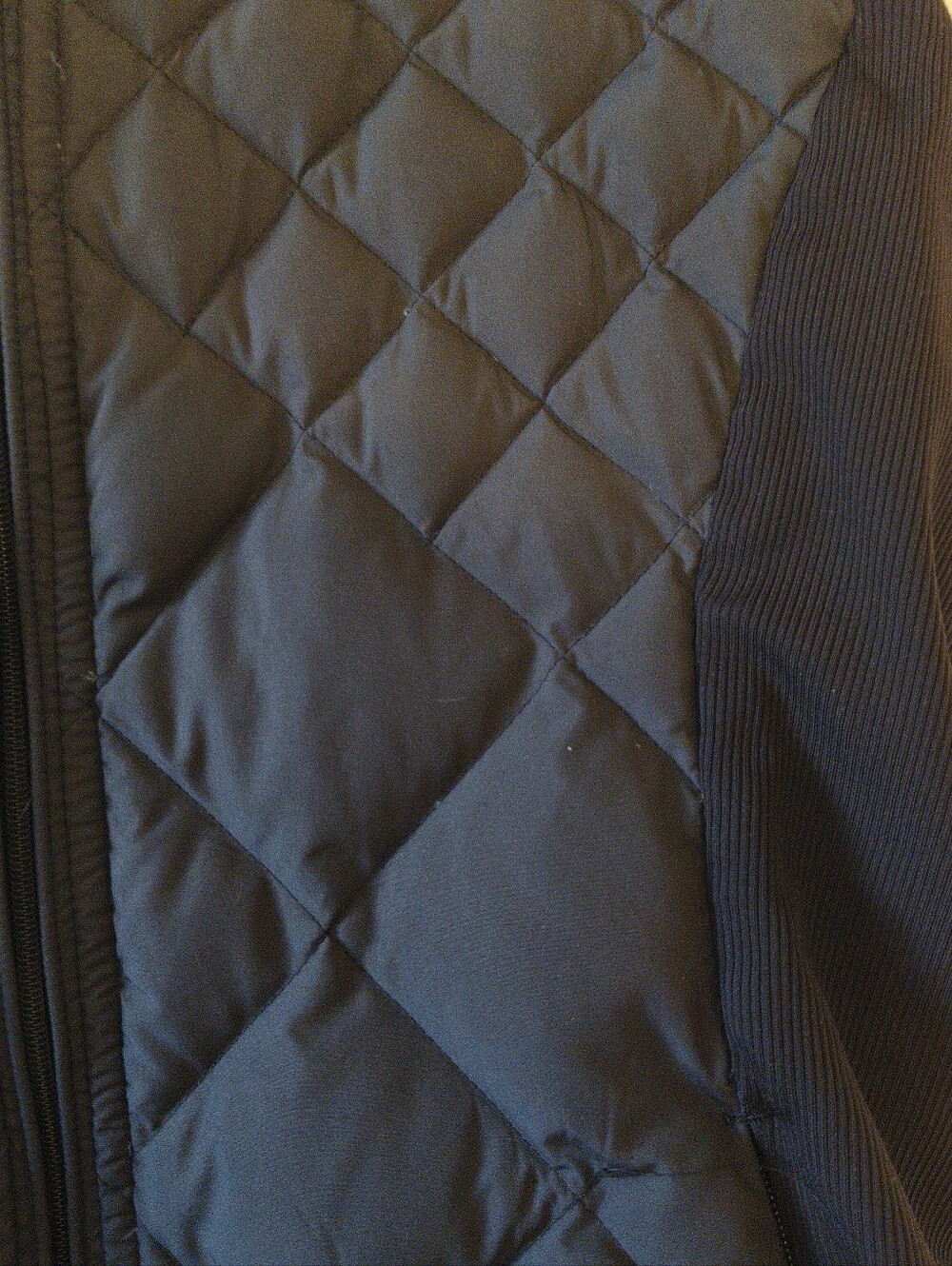 Lululemon Black Quilted Insulated Running Vest Size 8 Stretch Fleece Panels - Picture 5 of 16